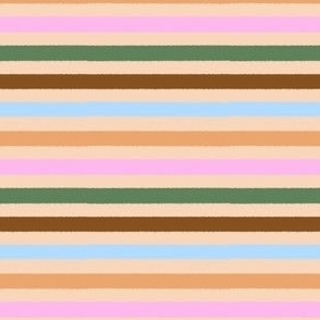 Colorful Stripes with a Nude Background