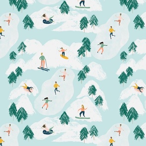 Dreamy Winter Wonderland: Whimsical Fun in Soft Pastels