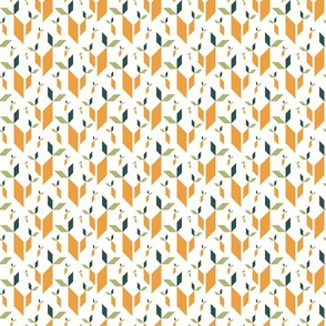 tangram carrots - tangram rabbits vintage coordinate - carrots fabric and wallpaper