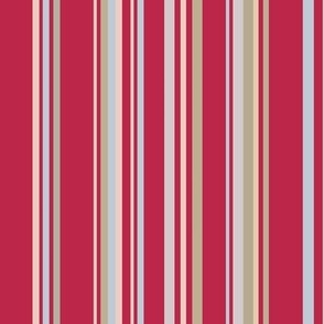 Viva Magenta Vertical Stripes