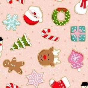 Christmas cookies - pink