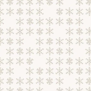 Snowflakes - Beige - Small Scale