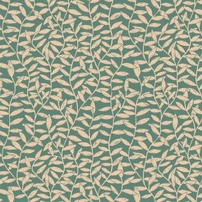 vintage vines - gray blue - small