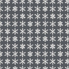 Snowflakes Grid - Blue - Small Scale