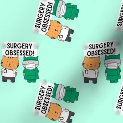 Surgery Obsessed Surgical Sterile Scrub Cute Animals Peds