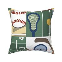 Sports- Multi Sport Wholecloth Cheater 9" Quilt - MVP Collection