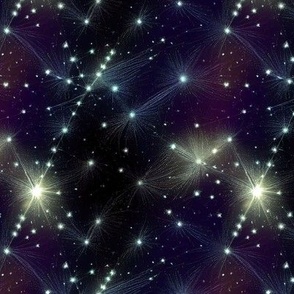 Streaming Stars in the Night Sky by kedoki
