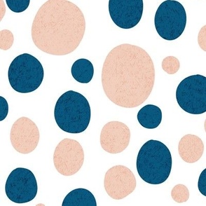 Sunday Afternoon Blue and Cream Dots