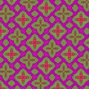 Geometric Pink Cross