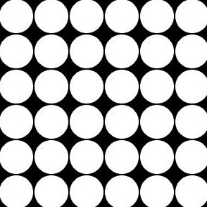 Black And White Polka Dots Small 