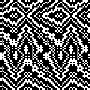 Black And White Twill Weave medium