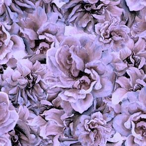 Hand Painted Antique Roses in Lavender -  LNTR3 - 21 inch fabric repeat - 12 inch wallpaper repeat