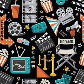 Cinema Fabric, Wallpaper and Home Decor | Spoonflower