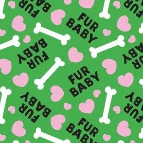 Fur Baby - pink/green - LAD22