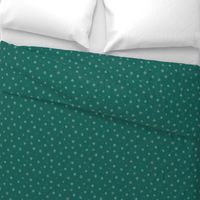 Wild Blue - Floral Accent Daisies Green Bright