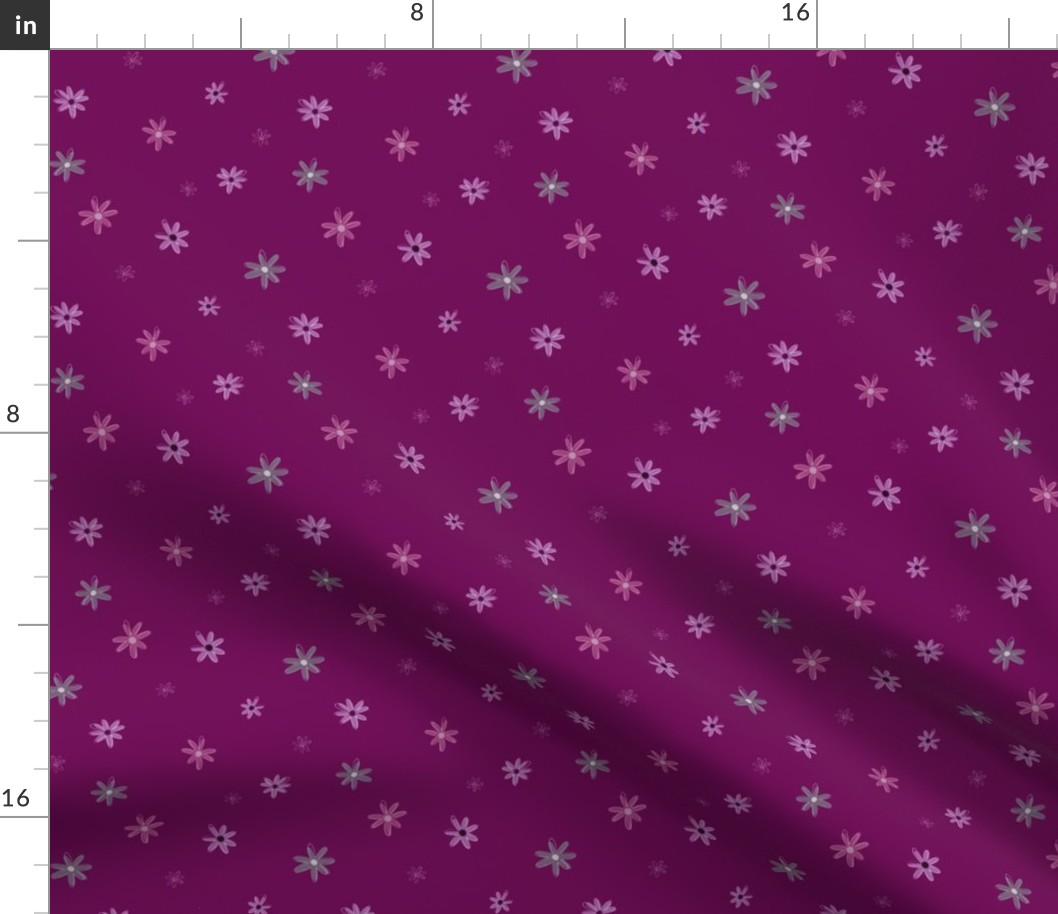 Magenta Daisy Floral Accent - Wild Fields Collection