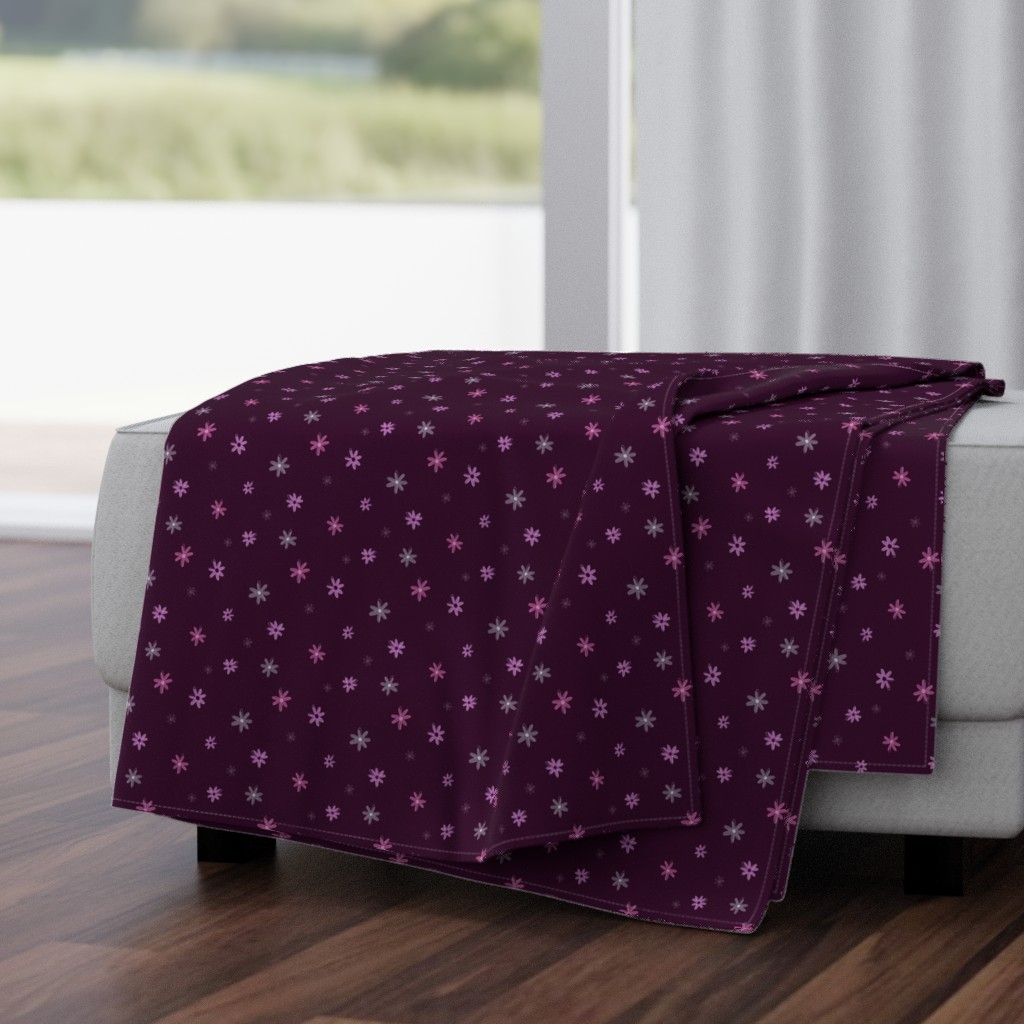 Dark Magenta Daisy Floral Accent - Wild Fields Collection by Makewells