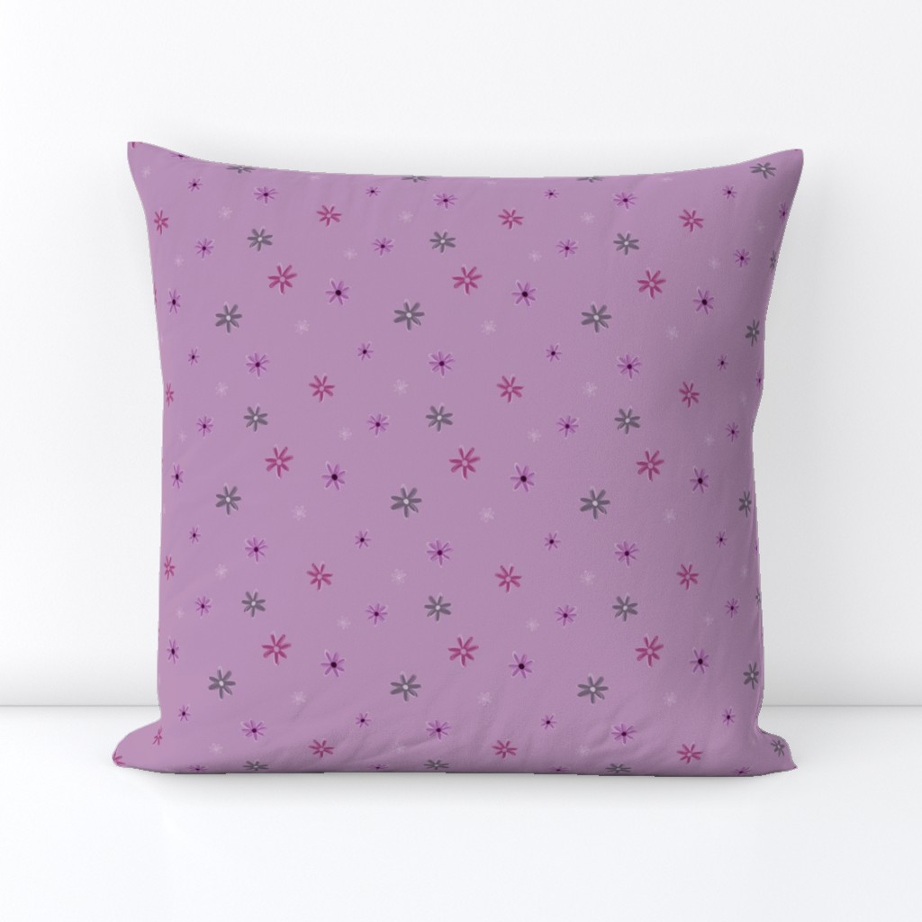 Light Magenta Lavender Daisy Floral Accent - Wild Fields Collection by Makewells