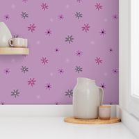 Light Magenta Lavender Daisy Floral Accent - Wild Fields Collection by Makewells