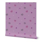 Light Magenta Lavender Daisy Floral Accent - Wild Fields Collection by Makewells