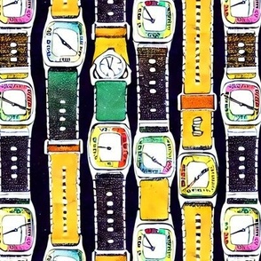 retro swatch watches in black