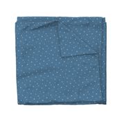 Small Blue Accent - White Doodles on Blue for Makewells Wild Fields Collection