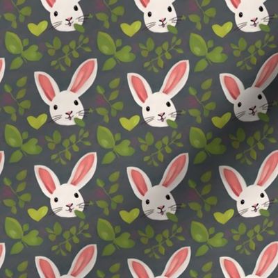year rabbit pattern in sweet love