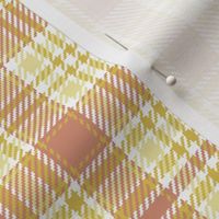 Railroads and Fields Plaid in Baby Pink and Yellows