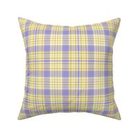 Railroads and Fields Plaid in Baby Purple and Yellows