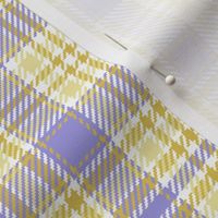 Railroads and Fields Plaid in Baby Purple and Yellows