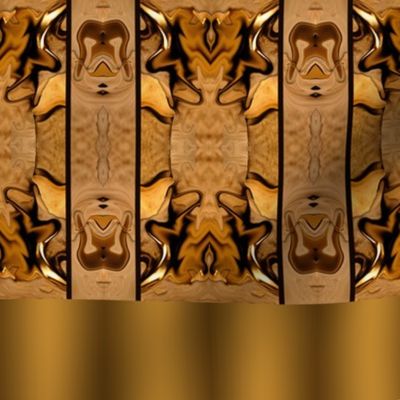 Abstract Golden Moose Head 4