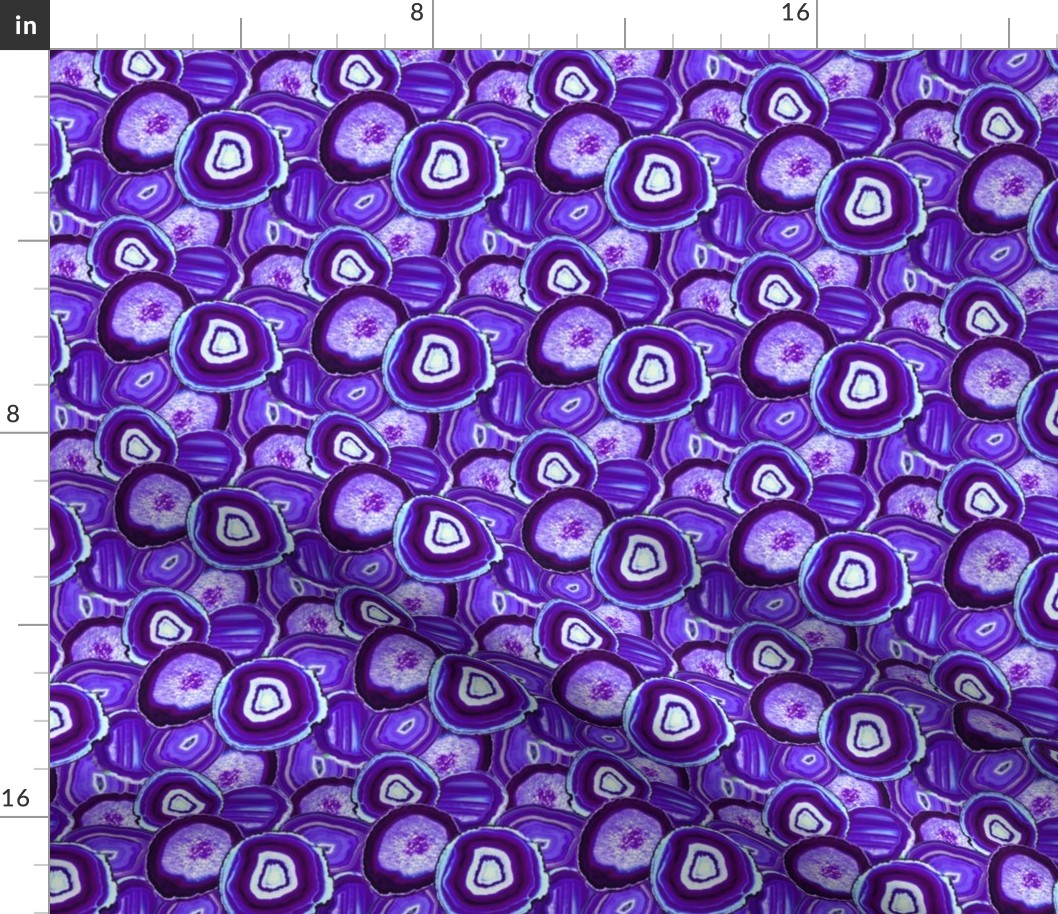 Geode Slices No.1 in Amethyst Purple