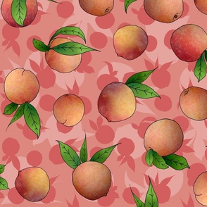 Peachy Peach Peaches (large scale) 