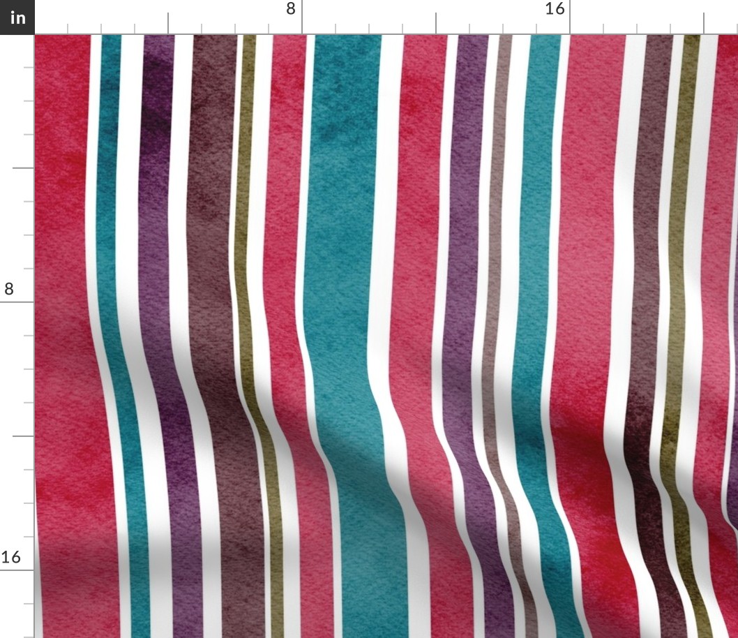 viva magenta rustic stripes - resonance stripes - viva magenta wallpaper and fabric