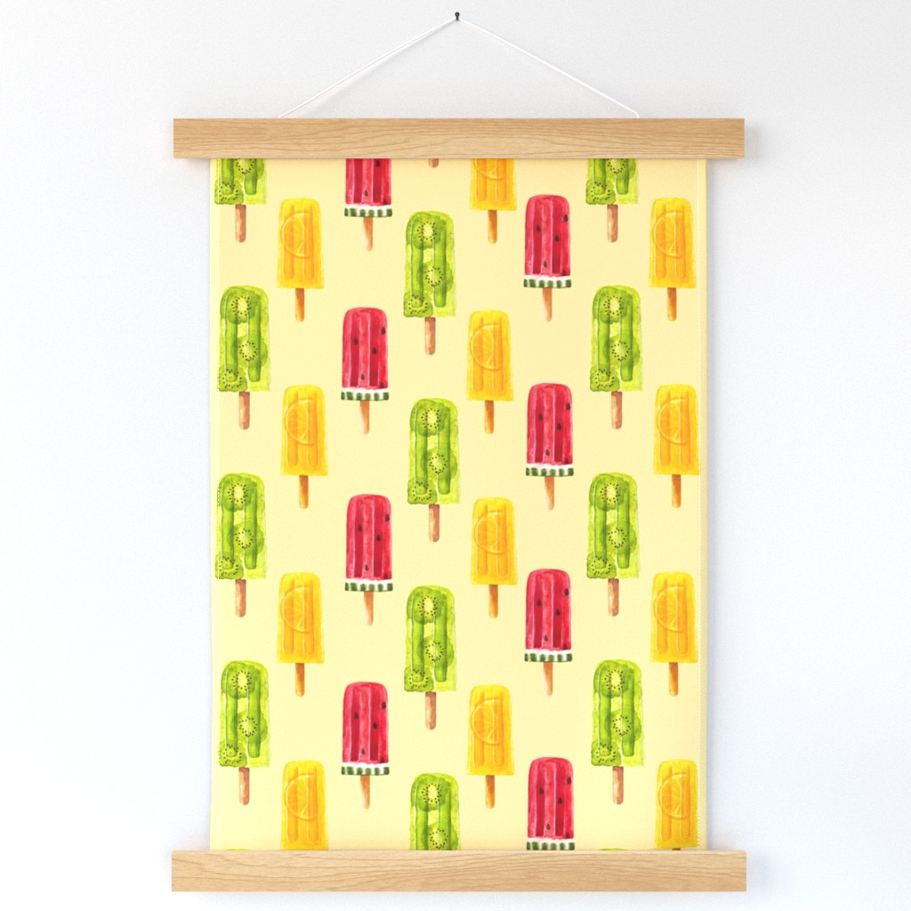 Watercolor Summer Ice Lolly Large 