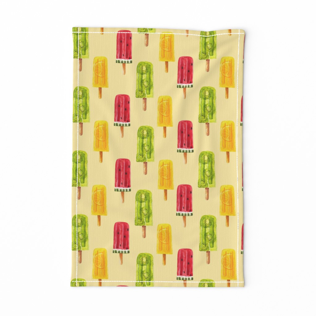 Watercolor Summer Ice Lolly Large 