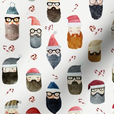 Hipster Christmas - Santa faces M
