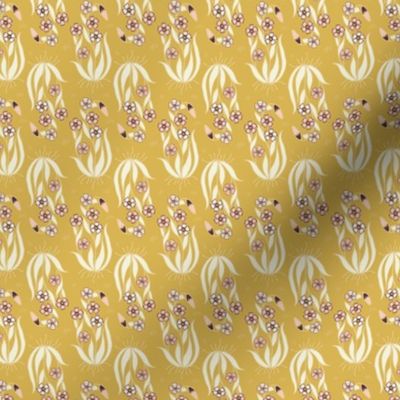 Paisley Floral Roots Yellow Ditsy