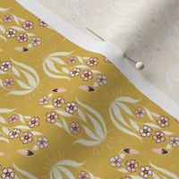 Paisley Floral Roots Yellow Ditsy