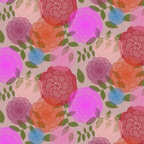 Loose florals repeating pattern 