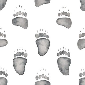 watercolor bear tracks - Angelina Maria Designs