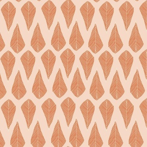 Diamond leaves and light pink background