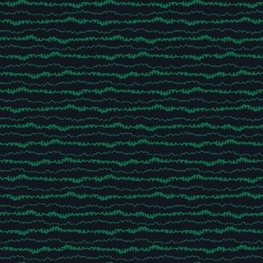 Spicy Stripes – small (greens on black)
