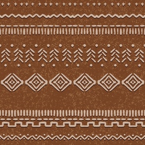 Earth Tone Mud Cloth | Large Scale