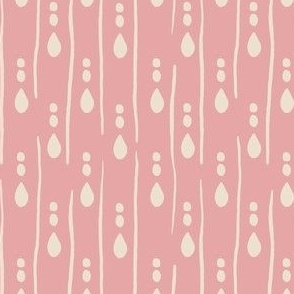Pink Water Drops  - blender print