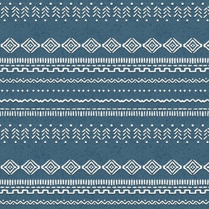 Blue Mud Cloth | Medium Scale