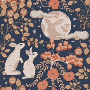 Bunny Rabbit in the Moon - Year of the Rabbit - Regular Scale