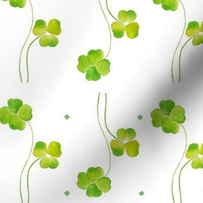 green clover leaves pattern 