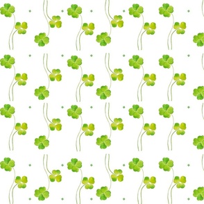 green clover leaves pattern 