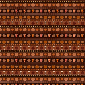 Pumpkin Spice Latte Fair Isle (small scale) 